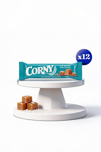 CORNY Tam Tahıl Bar Tuzlu Karamel x 12 Adet