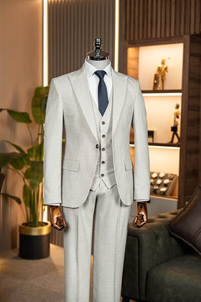Terzi Ayhan Classics Vest Suit Beige