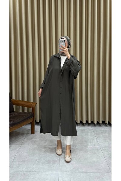 Minharir Haljina-košulja od mekog tencel materijala