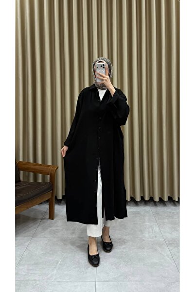 Minharir Soft Tencel Kumaş Gömlek Elbise