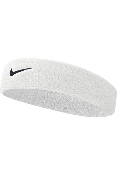 Nike Κορδέλα κεφαλής Swoosh - λευκό/μαύρο 101