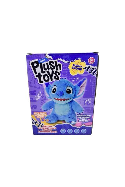 JPT Stitch Jucărie de pluș interactivă cu înregistrator vocal și muzică