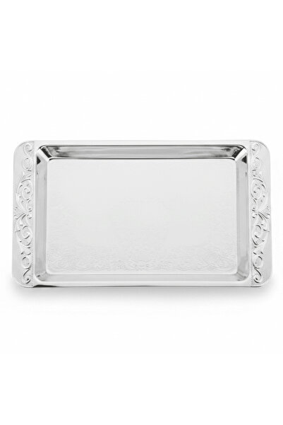 Germax Original Germax Silver Metal Rectangle Serving Tray – 20×12.5 cm | Eng...