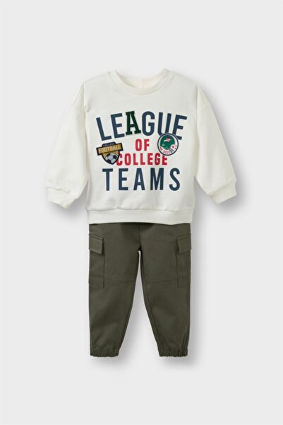 DeFacto 2-Piece Set Printed Sweatshirt Pants Baby Boy G5150A525Wn