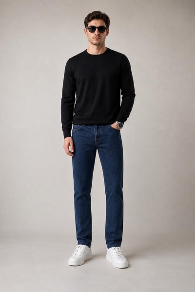 oraystore Men's Denim Color Regular Fit Denim Trousers Jeans