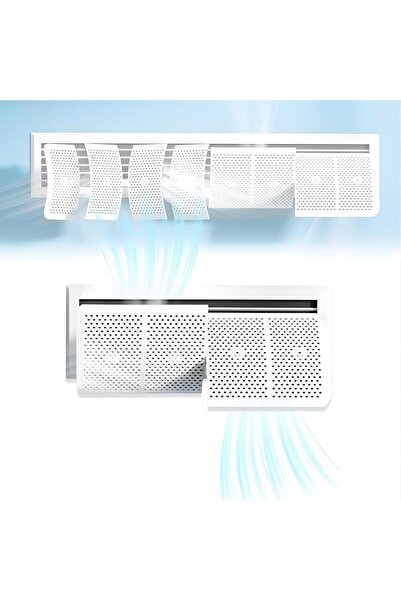 BPA سيلك روت - 4 قطع من حواجز تهوية قابلة للتعديل لتكييف الهواء المركزي، للتح...