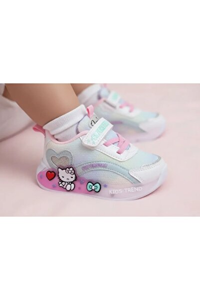 Tuğba Ortopedi 405 Ortopedik Kız Bebek Su Yeşili Işıklı Sneaker