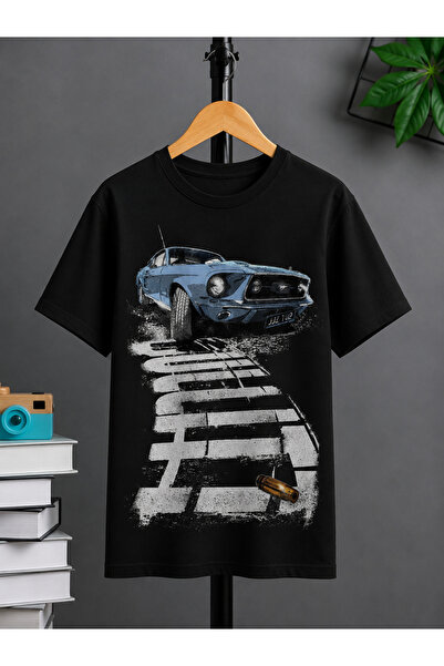 VODEXA Tricou oversize unisex JJZ CAR Imprimat 100% bumbac Tricou confortabil