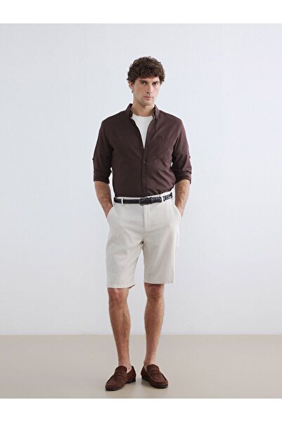 LC Waikiki Regular Fit Linen Blend Men's Shorts
