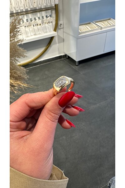 GLARE JEWELRY CO Design Zircon Stone Eye Model Adjustable Stainless Steel Ring