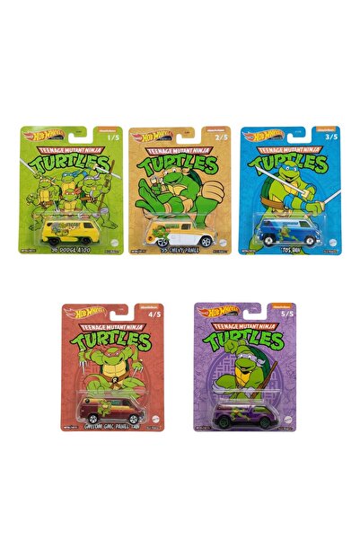 HOT WHEELS PREMIUM TEENAGE MUTANT NINJA TURTLES 5'li SERİ
