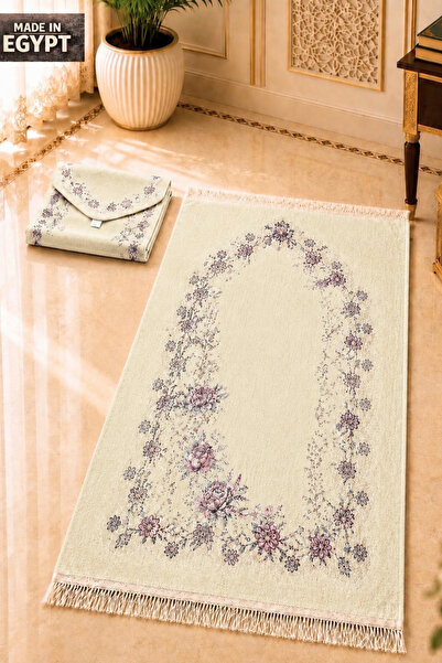 NAMAT Luxury Velvet Prayer Mat – Comfortable Muslim prayer Rug with Premium F...