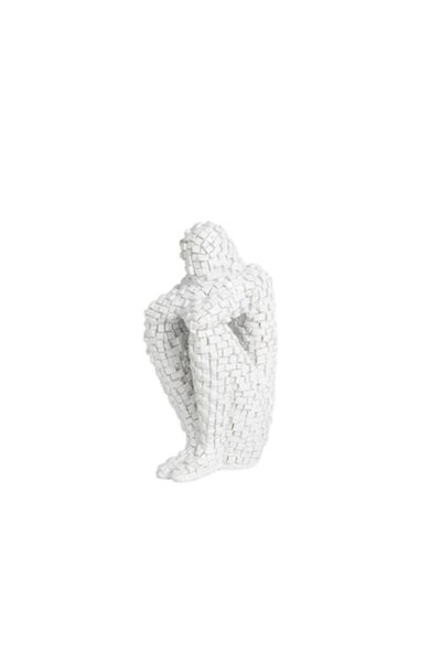 OEM Statuie Mozaic Gânditorul, Decorațiune de interior, Simbol al meditației,...