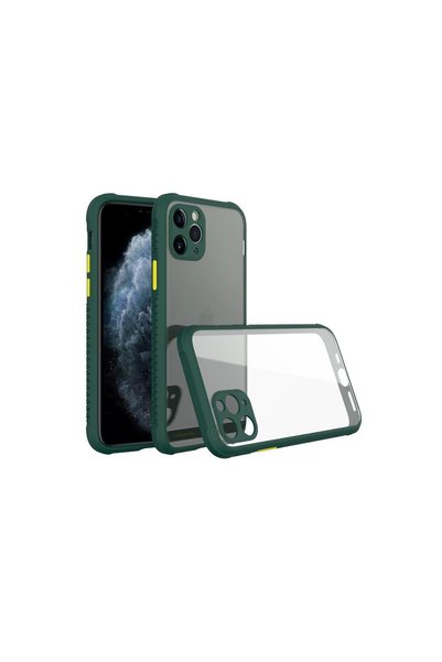 OEM Apple iPhone 11 Pro Max Case Miami Transparent Silicone - Dark Green