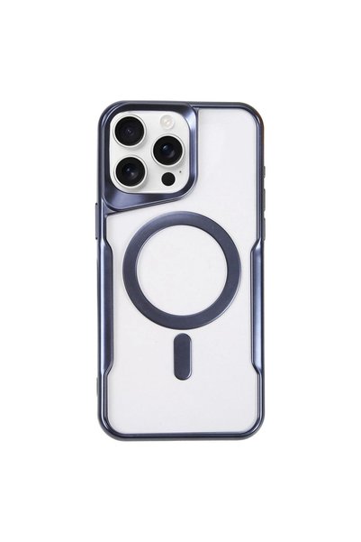 OEM Apple iPhone 16 Pro Max Case Boyi Magsafe Silicone Cover - Navy Blue