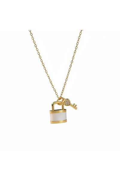 Wind Silver Kilit ve Anahtar Luxury Kolye 925