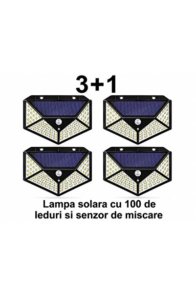 EGROSS 4 Pieces Outdoor solar lamp with 100 LED