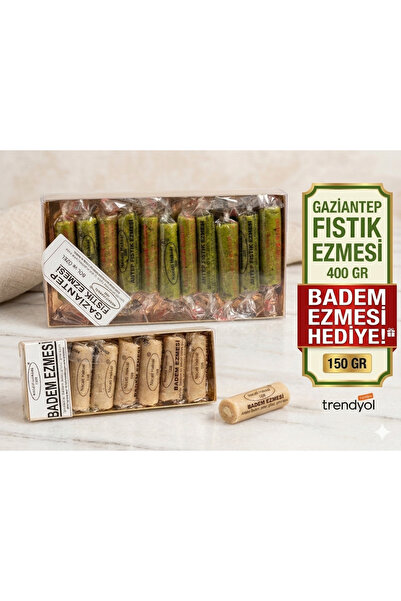 Necati HAKSAL 1339 Gaziantep Fıstık Ezmesi 400Gr Badem Ezmesi 150Gr