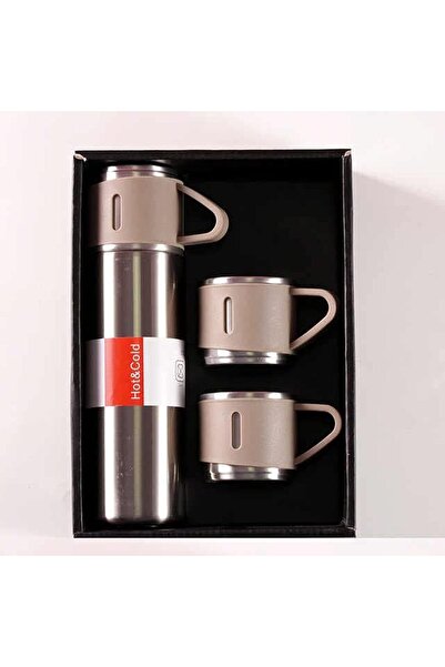 Generic Original Thermal Mug 500ml with 3 Cups - Heat Retention Up to 8 Hours...