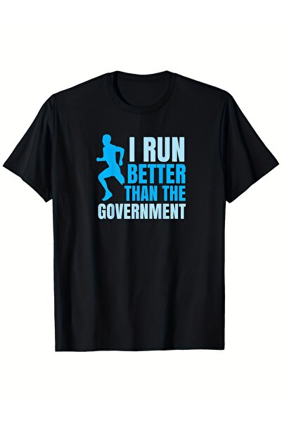 yiou trendy clothing تي شيرت رجالي بتصميم شعار Fun Running
