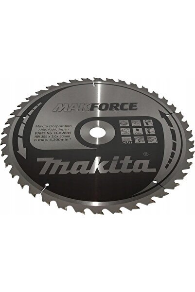 Makita FierДѓstrДѓu circular Makforce, negru, TCT, 355x30mm, 40 dinИ›i