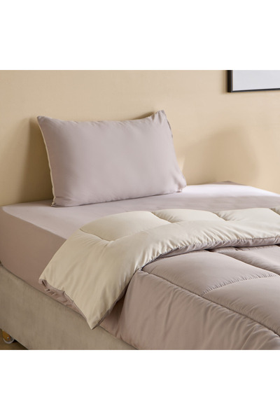 Home Box Luno Sleep Ease Hotel Collection 3-Piece Reversible Microfiber Singl...