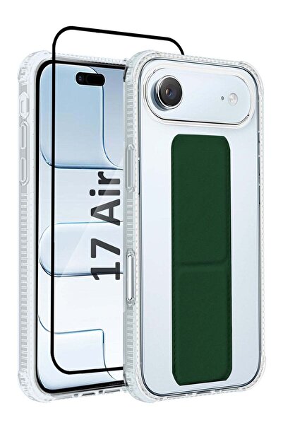 CATANES 2 Packs Finger Grip Clear Case Cover for iPhone 17 Air - Kickstand Ca...