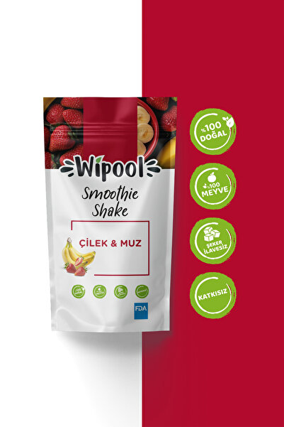 SMOTHİE SHAKE MUZ-ÇİLEK KARKI KORUYUCU VE İLAVE TATLANDIRICI İÇERMEZ .