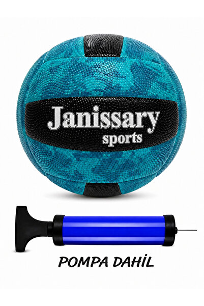 Janissary Süper Voleybol Topu Seti Pompa Dahil Karışık Renk Dikişli Dayanıklı...