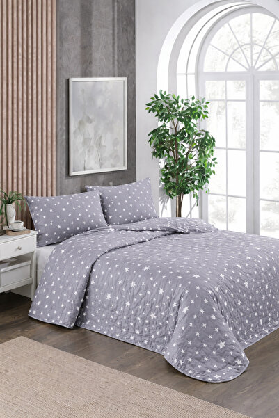 YALITEKS HOME Kapitoneli Tek Kişilik Desenli Pike - Yatak Örtüsü Takımı 170x2...