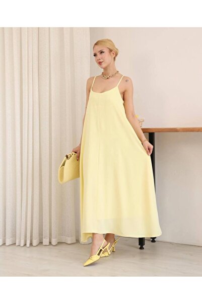 MVK MAVEKA COLLECTİON Lined Summer Dress with Rope Straps
