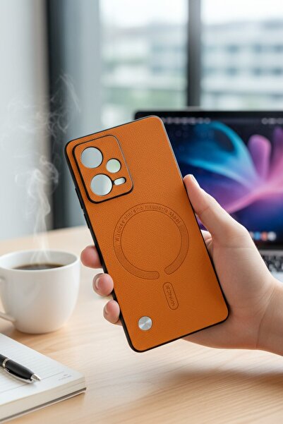 batuteknoloji Redmi Note 12 Pro 5G MagSafe Görünümlü Karbon BTU Silikon Kapak