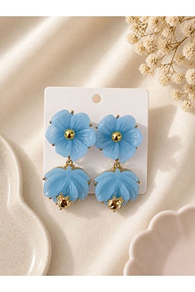 QPE Blue flower earrings