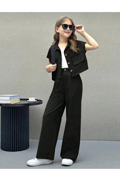 Sy Store Girl's Vest Suit |   Stylish Palazzo Pants Set
