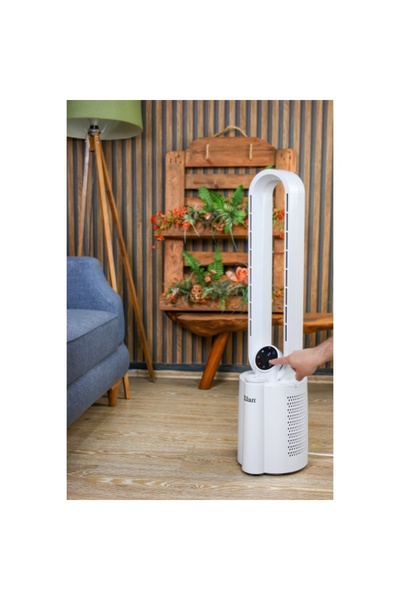 Zilan Ventilator turn ZLN1117 cu umidificare si ionizare - 40W, timer 8h, tel...