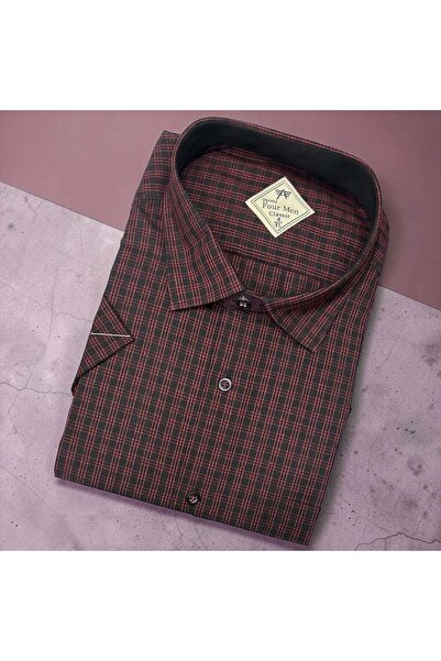 EREN STYLE Linen Classic 100% Cotton Short Sleeve Anti-Sweat Shirt
