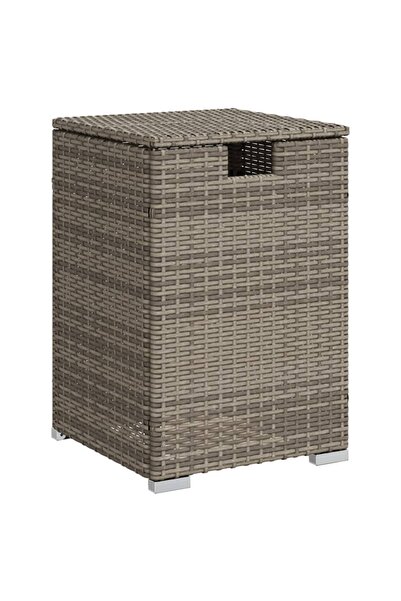 vidaxl Masă mască acoperire rezervor propan gri 40x40x60 cm poliratan