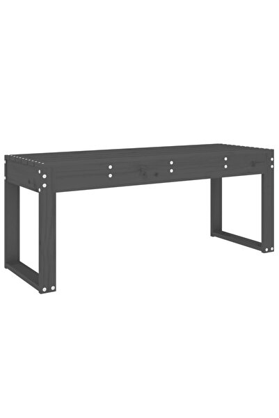 vidaxl Bancă de grădină, gri, 110x38x45 cm, lemn masiv de pin