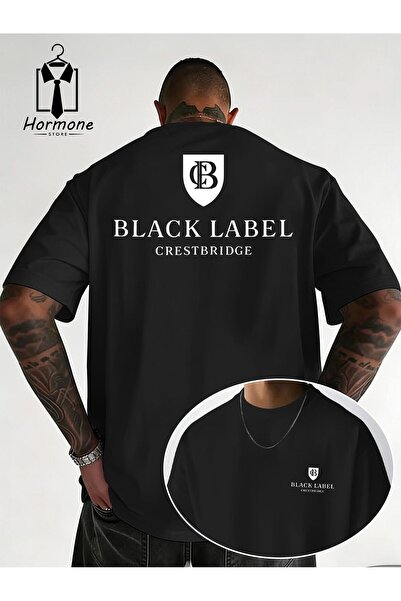 bolivia's Black Label Crestbridge CB Shield Emblem Print T-Shirt, Men'S Light...