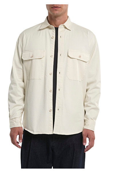 Royal Denim Division Ανδρικό Overshirt Εκρού Royal Denim SKIVE5140-PANNA