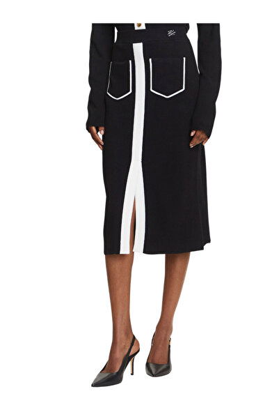 Karl Lagerfeld Γυναικεία Φούστα Μαύρη A3W12023-101 WHITE/BLACK