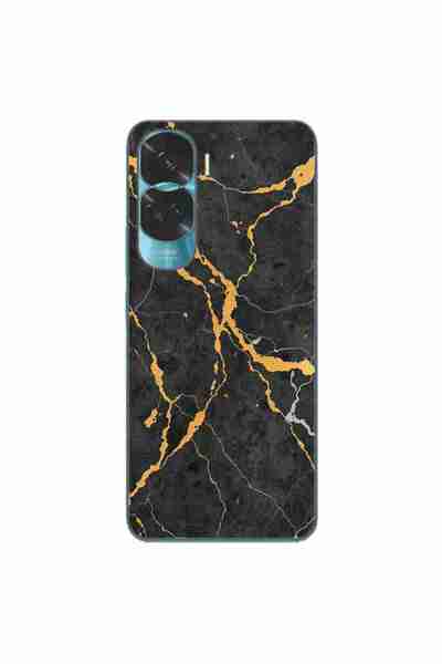 OEM Husa compatibila cu Honor 90 Lite 5G Silicon Gel Tpu Model Noir Gold Marble