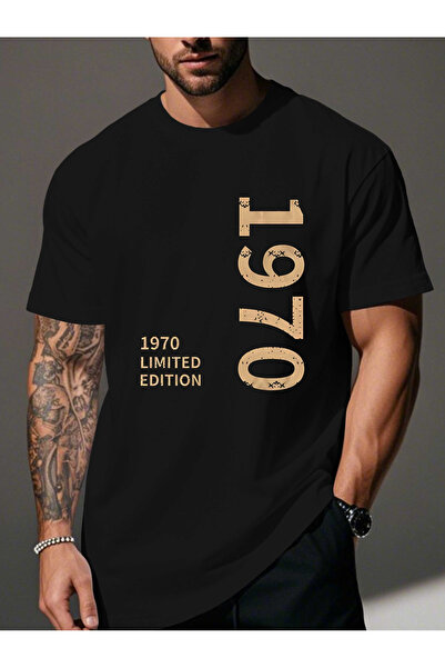 yiou trendy clothing تي شيرت رجالي إصدار محدود 1970