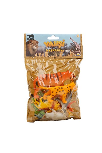 Crazoo Wild animal figurine set in medium bag,