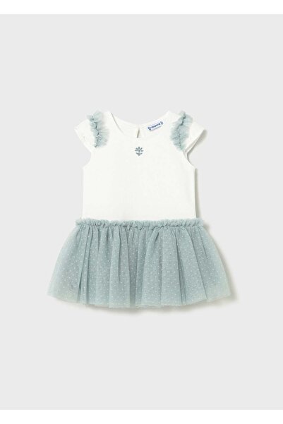 MAYORAL Baby Girl Tulle Dress Green