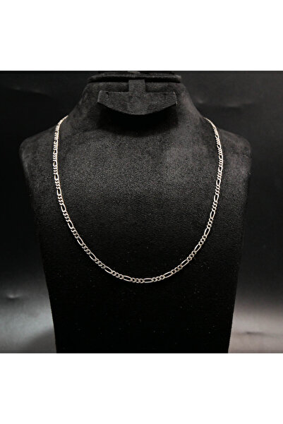 Silver Chain Necklace for Men & Women - Cuban Figaro Rope Box Link Chain, Tar...