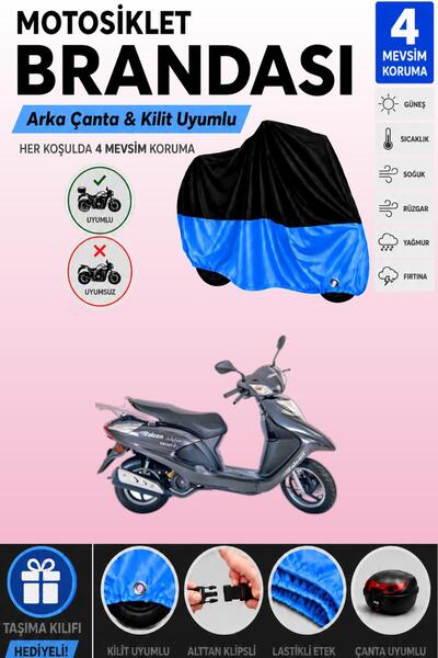 Cemku Double Black Top - Blue Bottom, Rear Bag Compatible Falcon Dolphin 100 ...
