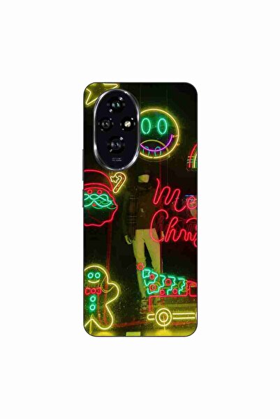 OEM Husa compatibila cu Honor 200 Silicon Gel Tpu Model Craciun Vitrina Neon ...