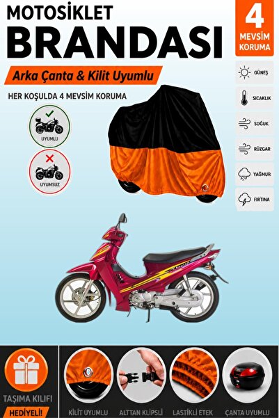 Cemku Double Black Top - Orange Bottom, Rear Bag Compatible Kanuni Elite 110 ...