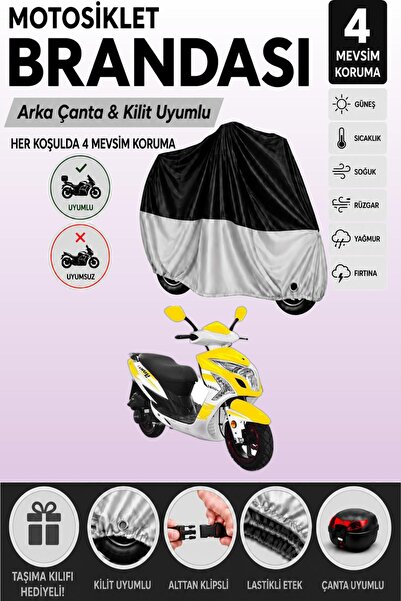 Cemku Double Black Top - Gray Bottom, Rear Bag Compatible Yuki Yb 150 Jumb.O ...